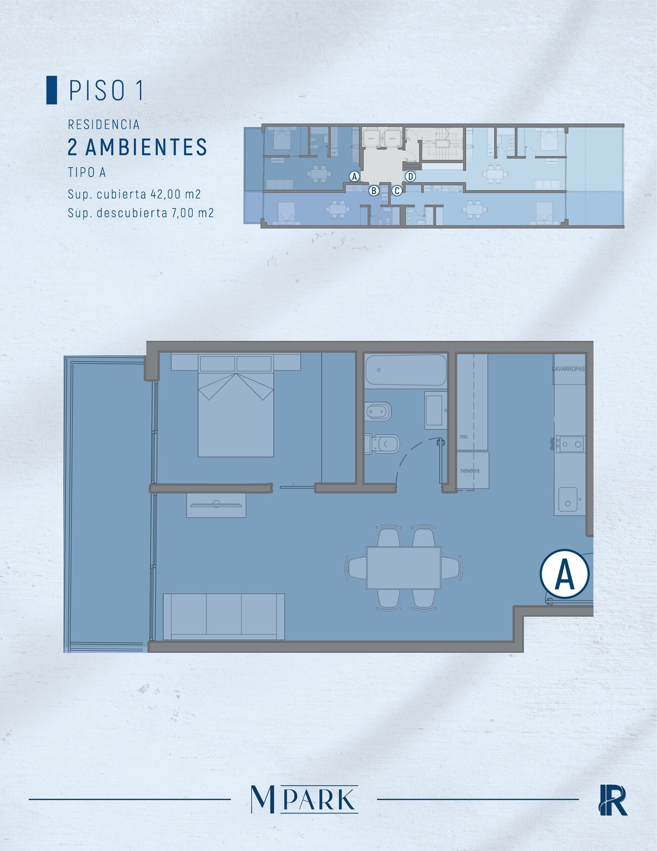 PISO 1 - 2 AMBIENTES