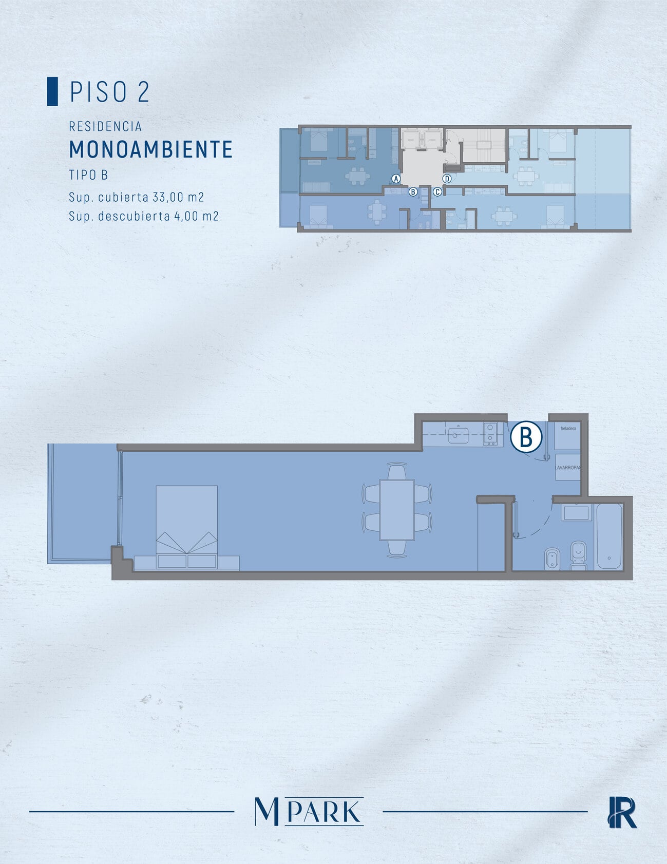 PISO 2 - MONOAMBIENTE